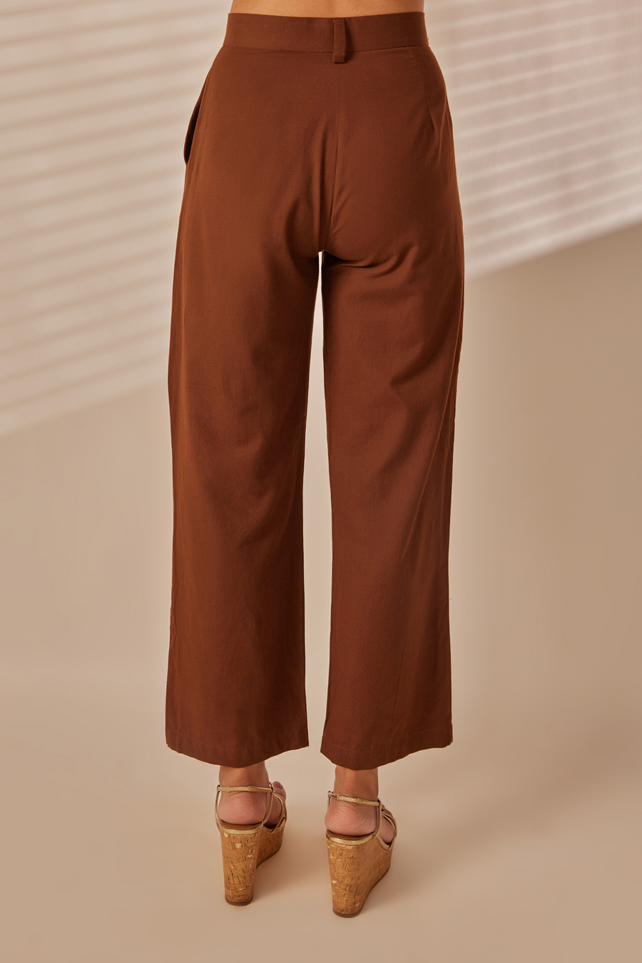 Dia Chocolate Brown Trousers