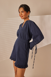 Jil Navy Blue Playsuit