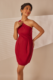 Hir Ruby Red Mini Dress