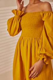 Div Mustard Yellow Maxi Dress