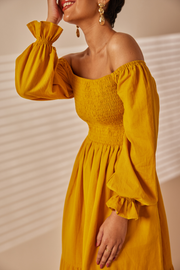 Div Mustard Yellow Maxi Dress