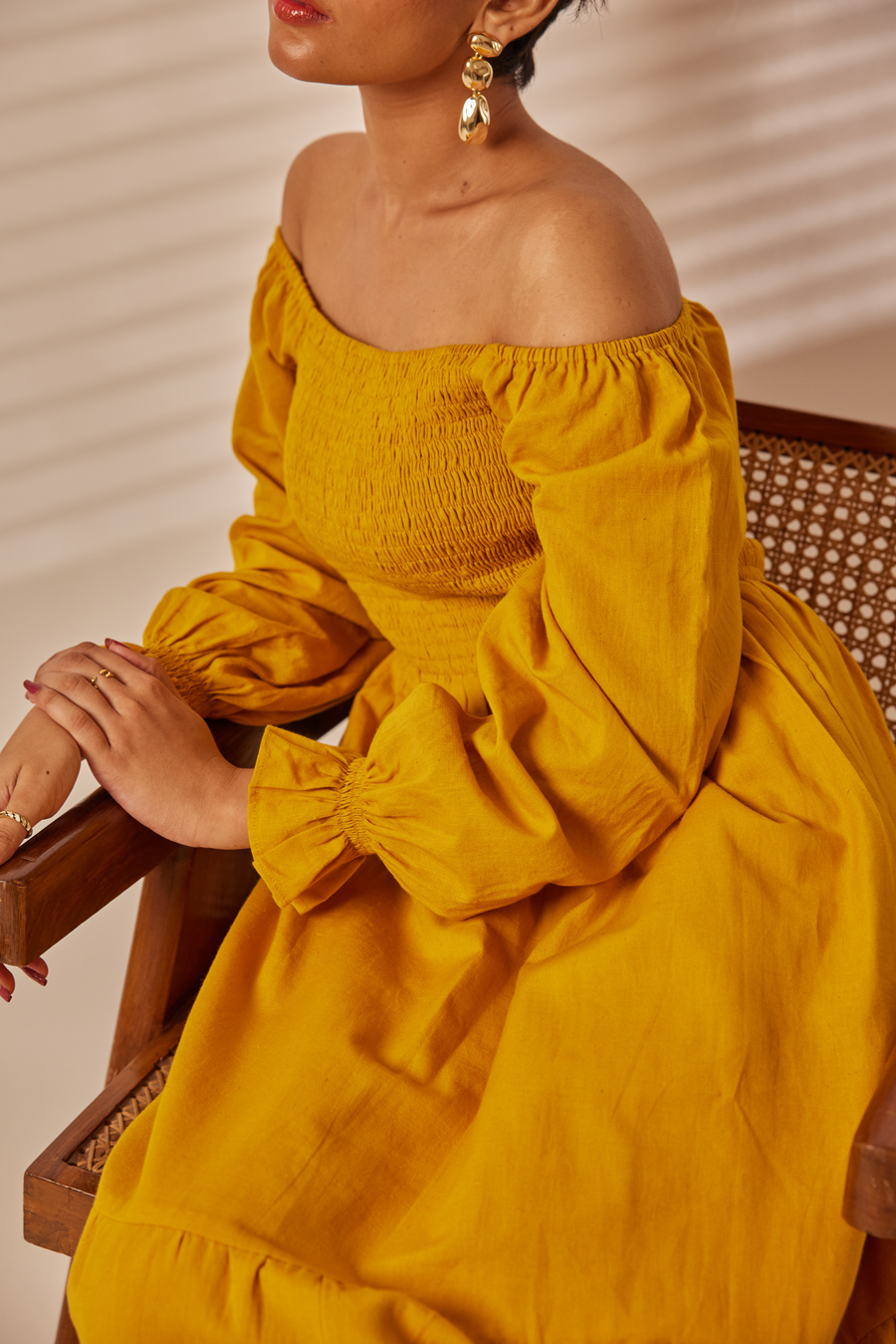 Div Mustard Yellow Maxi Dress