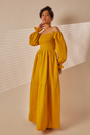 Div Mustard Yellow Maxi Dress