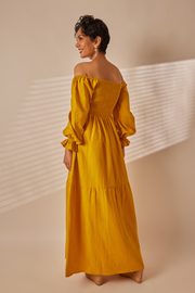 Div Mustard Yellow Maxi Dress