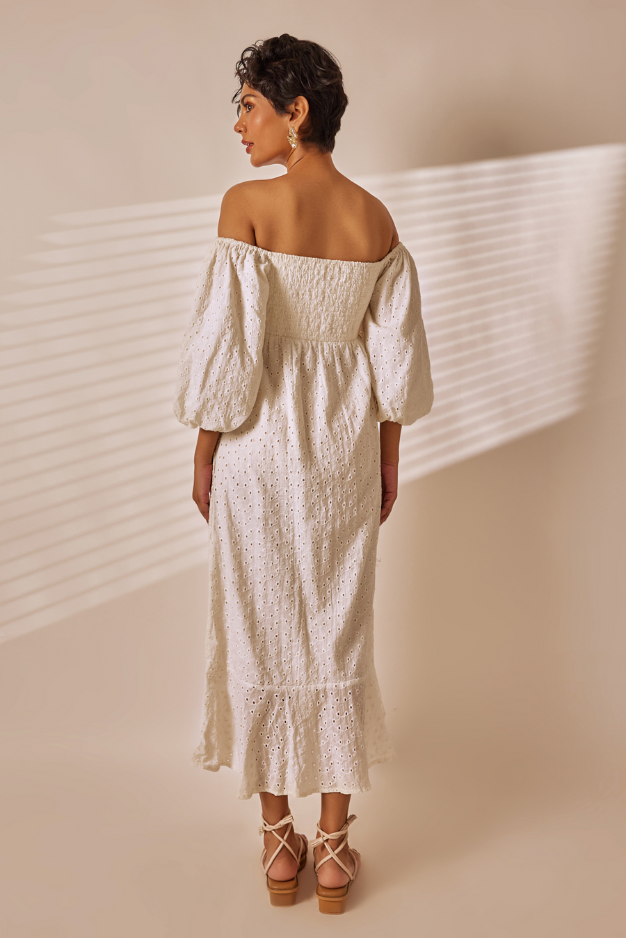 Ria Ivory Midi Dress