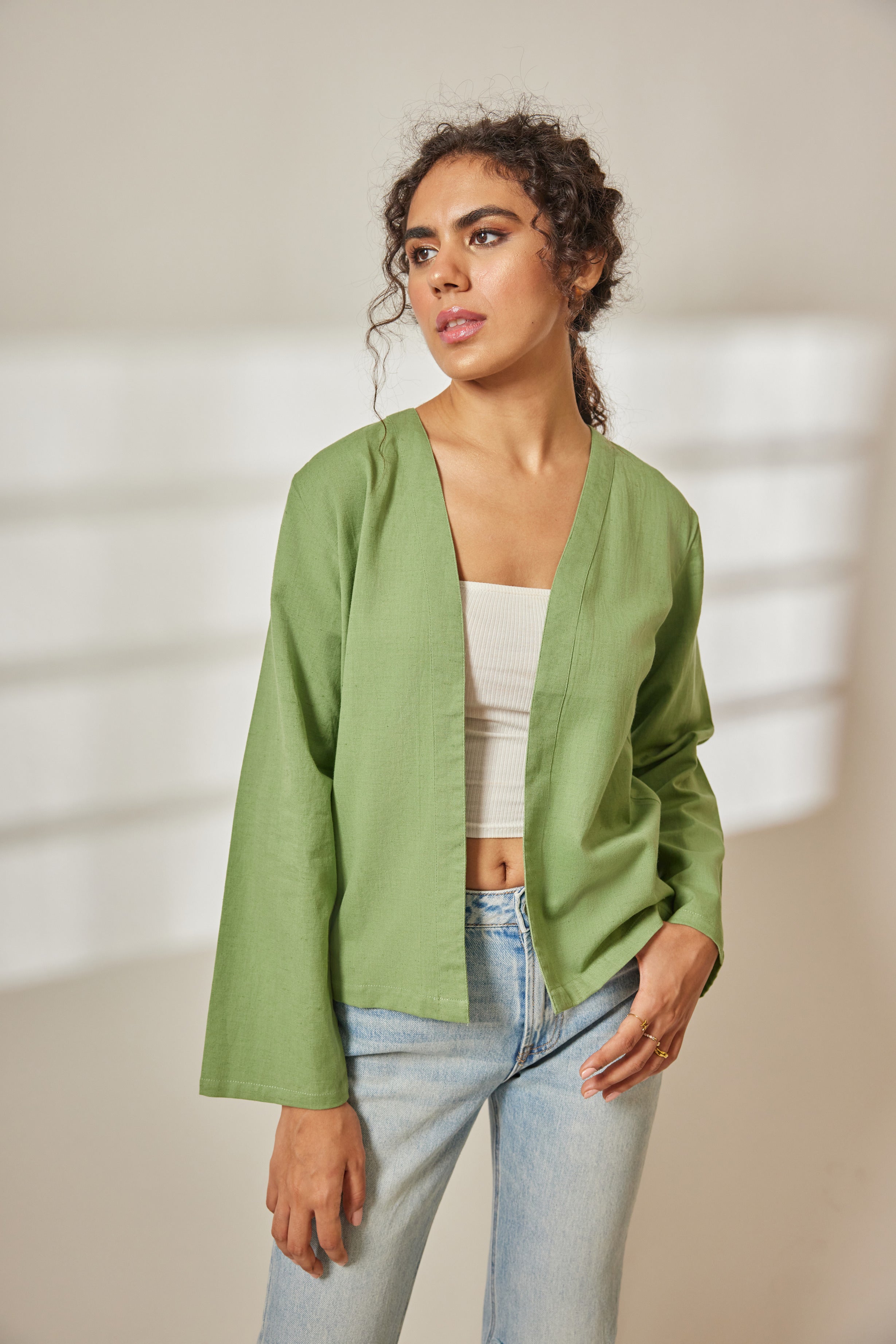 Zia Sage Green Short Jacket