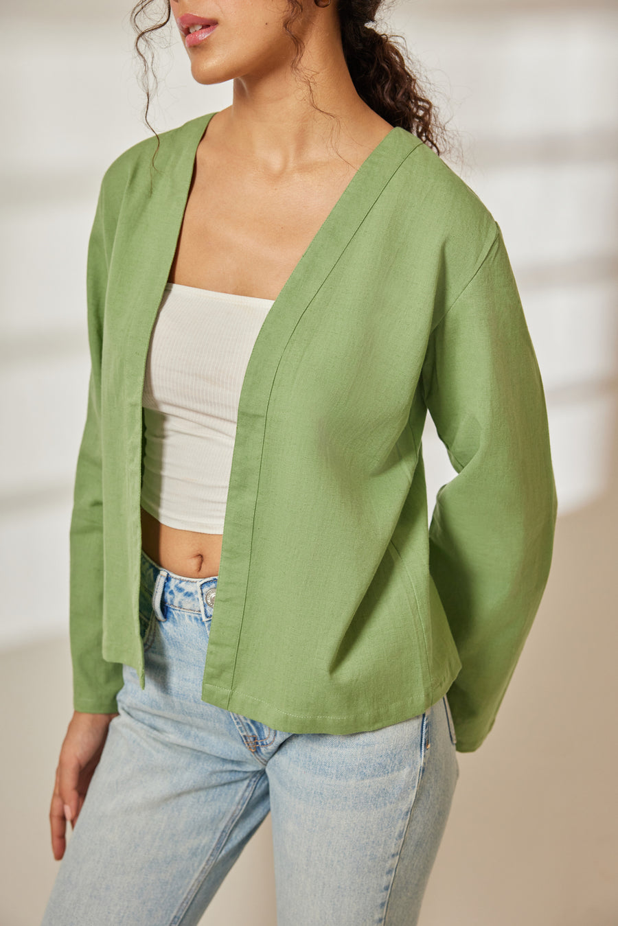 Zia Sage Green Short Jacket